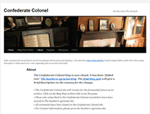 Tablet Screenshot of confederatecolonel.com